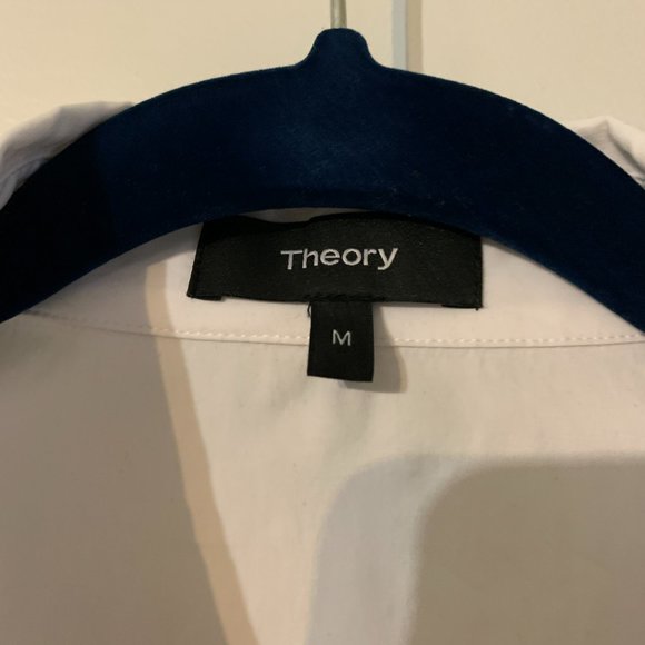 Theory White Peplum Blouse - Picture 2 of 8